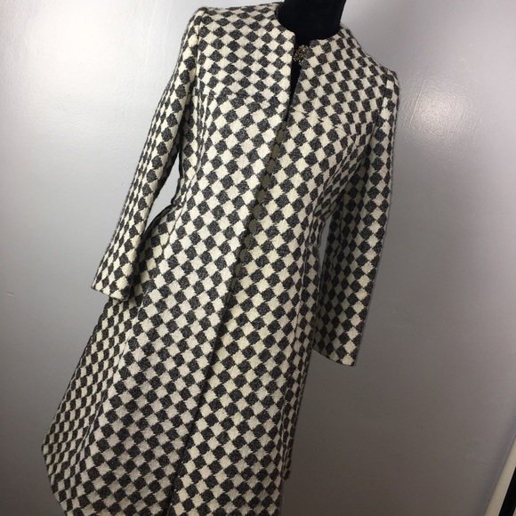 Elegant Houndstooth Coat 💋 - Picture 3 of 8